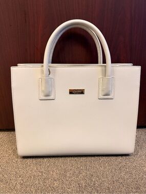 Onna Ehrlich Cream Handbag Tote No Crossbody Strap